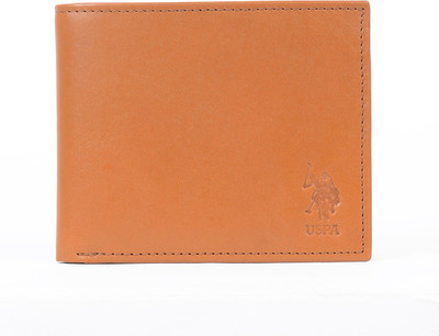 

U.S. Polo Assn Men Brown Artificial Leather Wallet(10 Card Slots), Tan