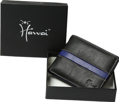 

Hawai Men Black Genuine Leather Wallet(4 Card Slots)