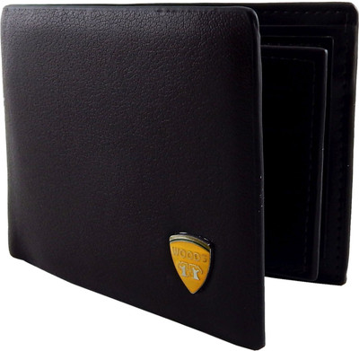

WOODS Men Brown Artificial Leather, Fabric Wallet(5 Card Slots)