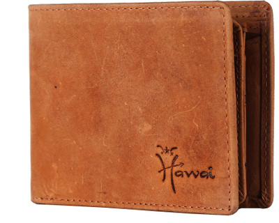 

Hawai Men Tan Genuine Leather Wallet(7 Card Slots)