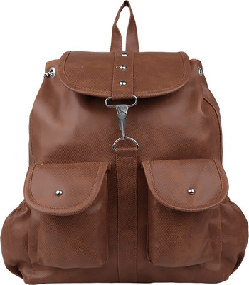 

Anushka Collection Solid 9.5 L Backpack(Brown)