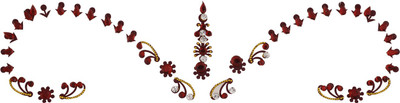

Vama Fashions Collection Highly Decorative Bridal Stickers for Forehead Forehead Multicolor Bindis(Stick on)