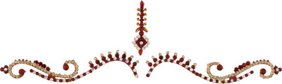 

Vama Fashions Bridal Rhinestone Crystal for Dulhans Forehead Forehead Multicolor Bindis(Stick on)