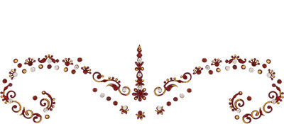 

Vama Fashions Bridal Rhinestone Crystal for Dulhans Forehead Forehead Multicolor Bindis(Stick on)