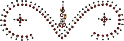 

Vama Fashions Bridal Rhinestone Crystal for Dulhans Forehead Forehead Multicolor Bindis(Stick on)