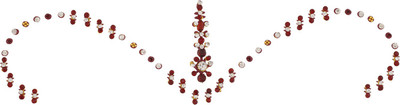 

Vama Fashions Ornament Bridal Forehead Stickers Body Art Tattoo Forehead Multicolor Bindis(Stick on)
