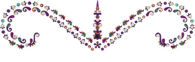 

Vama Fashions Collection Highly Decorative Bridal Stickers for Forehead Forehead Multicolor Bindis(Stick on)