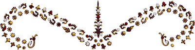 

Vama Fashions Ornament Bridal Forehead Stickers Body Art Tattoo Forehead Multicolor Bindis(Stick on)