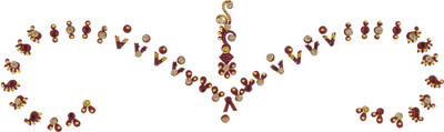 

Vama Fashions Collection Highly Decorative Bridal Stickers for Forehead Forehead Multicolor Bindis(Stick on)