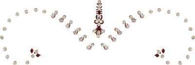 

Vama Fashions BELLYDANCE STICKER ART TATTOOS BRIDAL DULHAN FOREHEAD EYEBROWS BOLLYWOOD Forehead Multicolor Bindis(Stick on)