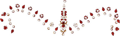 

Vama Fashions BELLYDANCE STICKER ART TATTOOS BRIDAL DULHAN FOREHEAD EYEBROWS BOLLYWOOD Forehead Multicolor Bindis(Stick on)