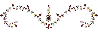 

Vama Fashions INDIAN BOLLYWOOD CZ BRIDAL DULHAN FOREHEAD STICKER BODY TEMPORARY TATTOO Forehead Multicolor Bindis(Stick on)