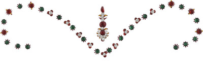

Vama Fashions Ornament Bridal Forehead Stickers Body Art Tattoo Forehead Multicolor Bindis(Stick on)