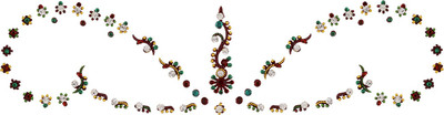 

Vama Fashions INDIAN BOLLYWOOD CZ BRIDAL DULHAN FOREHEAD STICKER BODY TEMPORARY TATTOO Forehead Multicolor Bindis(Stick on)