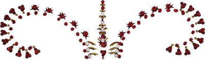 

Vama Fashions INDIAN BOLLYWOOD CZ BRIDAL DULHAN FOREHEAD STICKER BODY TEMPORARY TATTOO Forehead Multicolor Bindis(Stick on)