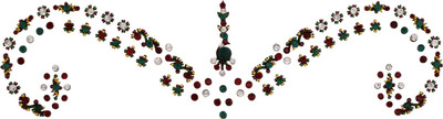 

Vama Fashions BELLYDANCE STICKER ART TATTOOS BRIDAL DULHAN FOREHEAD EYEBROWS BOLLYWOOD Forehead Multicolor Bindis(Stick on)