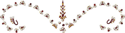 

Vama Fashions Collection Highly Decorative Bridal Stickers for Forehead Forehead Multicolor Bindis(Stick on)