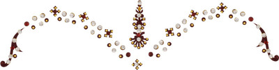 

Vama Fashions Collection Highly Decorative Bridal Stickers for Forehead Forehead Multicolor Bindis(Stick on)