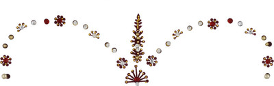 

Vama Fashions Bridal Rhinestone Crystal for Dulhans Forehead Forehead Multicolor Bindis(Stick on)