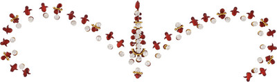 

Vama Fashions Collection Highly Decorative Bridal Stickers for Forehead Forehead Multicolor Bindis(Stick on)
