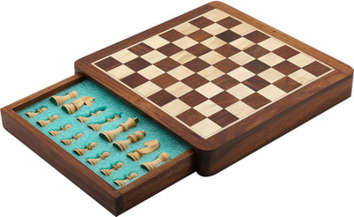 

shivika enterprises Wooden Crafted Magnetic Chess Board Board Game