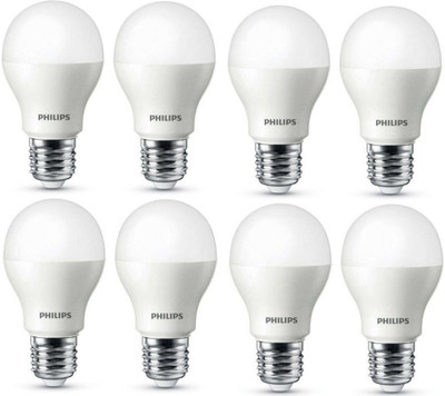 

Philips 7 W Standard E27 LED Bulb(White, Pack of 8)