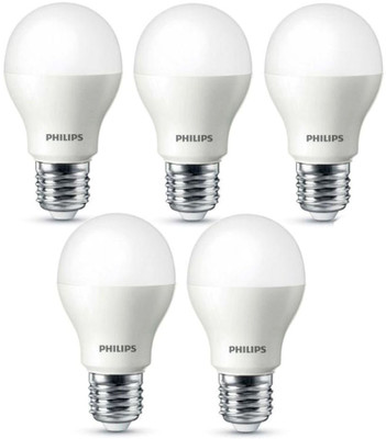

Philips 9 W Standard E27 LED Bulb(White, Pack of 5)