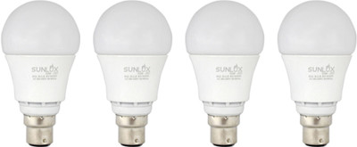 

SUNLUX 8 W Round B22 LED Bulb(White, Pack of 4)