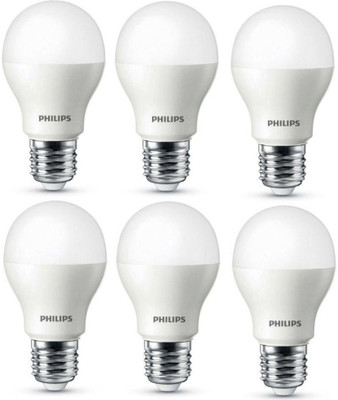

Philips 7 W Standard E27 LED Bulb(White, Pack of 6)