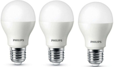 

Philips 9 W Standard E27 LED Bulb(White, Pack of 3)