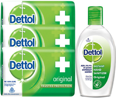

Dettol �Soap 125gm +�Dettol�Sanitizer Combo Set