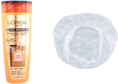 

L'Oreal Paris 6 Oil Nourishing Set of 2 (Small Shampoo+Shower Cap)(Set of 2)