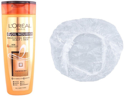 

L'Oreal Paris 6 Oil Nourishing Set of 2 (Big Shampoo+Shower Cap)(Set of 2)