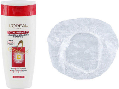 

L'Oreal Paris Total Repair <5 Advanced Repairing Set of 2 (Small Shampoo+Shower Cap)(Set of 2)