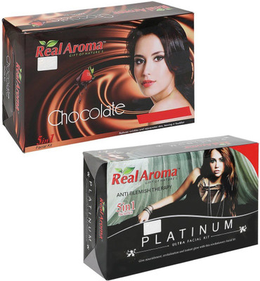 

Real Aroma Chocolate Platinum Facial Kit 740 g(Set of 2)