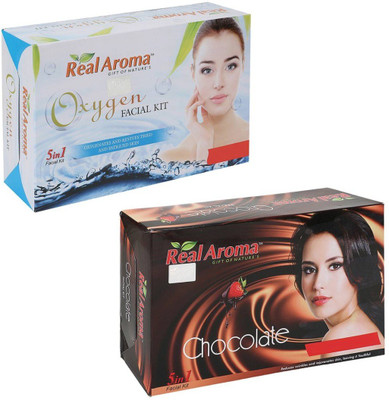 

Real Aroma Oxygen Chocolate Facial Kit 740 g(Set of 2)