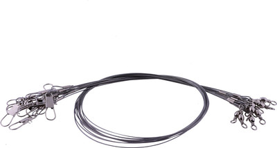 

Hunting Hobby 12pcs Fishing Trace Lures Leader Steel Wire Spinner/ Snap Link Swivel Cast Fishing, Fly Fishing, Angling, Bait Casting Snap Swivel(Line Clip Included, Set of 12)