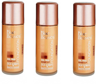 

Blue Heaven Oil Free 90 ML Cream Beige Foundation(CREAM BEIGE, 90 ml)