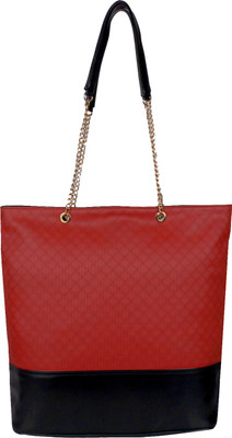 

BERYPECKERS Hand-held Bag(Red, Black), Black;red