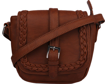 

STYLEFASHION Girls Casual Tan PU, Polyester Sling Bag