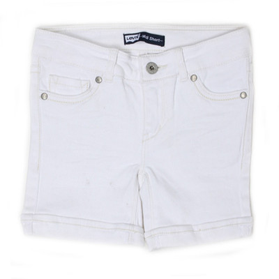 60% OFF on Levi's Short For Girls Cotton Polyester Blend(White) 60% OFF on Levi's Short For Girls Cotton Polyester Blend(White)