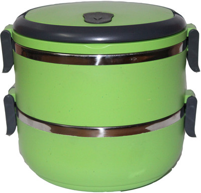 

SAHANI STEELS Container 2 Containers Lunch Box(1400 ml), Green