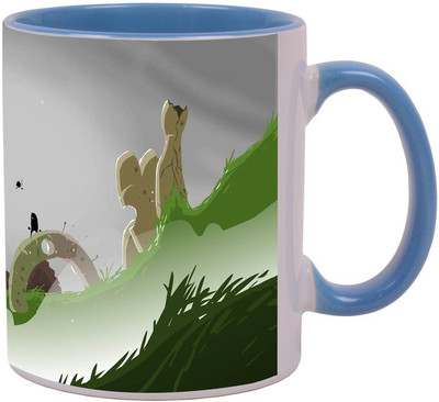 

Arkist Coma the Game Blue Ceramic Mug(340 ml), Multicolor