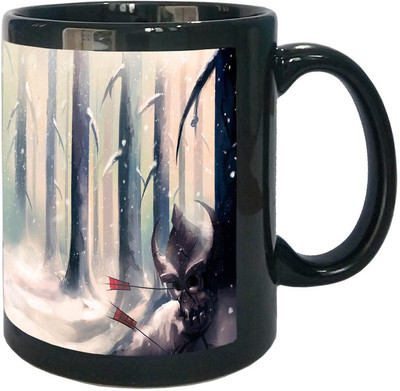 

Arkist samurai jack fan art 1 Black Ceramic Mug(340 ml), Multicolor