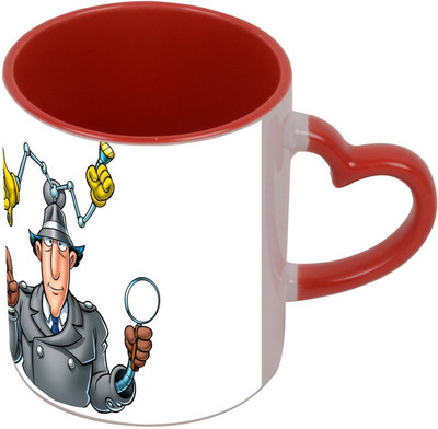 

Arkist inspector gadget 1 Red Ceramic Mug(340 ml), Multicolor