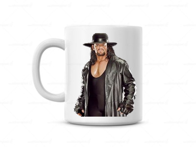 

Chanakya WWE The Undertaker White Coffee Ceramic Mug(350 ml), Multicolor