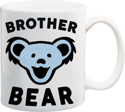 

ME&YOU Raksha Bandhan Gift for Bro/ Bhai; Brother Bear Printed Ceramic Mug(325 ml), Multicolor