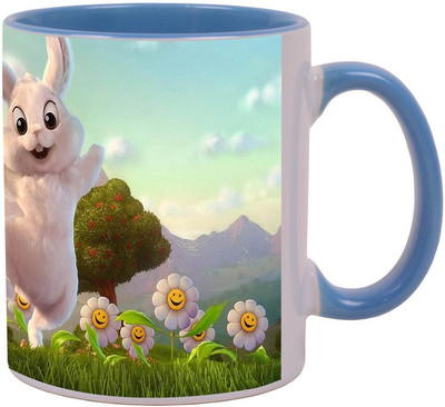

Arkist easter bunny Blue Ceramic Mug(340 ml), Multicolor
