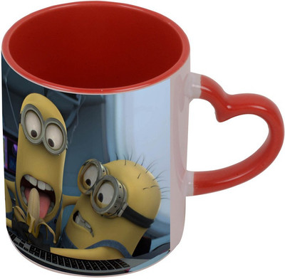 

Arkist despicable me 2 Red Ceramic Mug(340 ml), Multicolor
