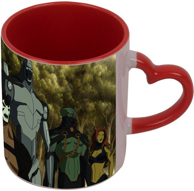 

Arkist justice league animated movie 1 Red Ceramic Mug(340 ml), Multicolor